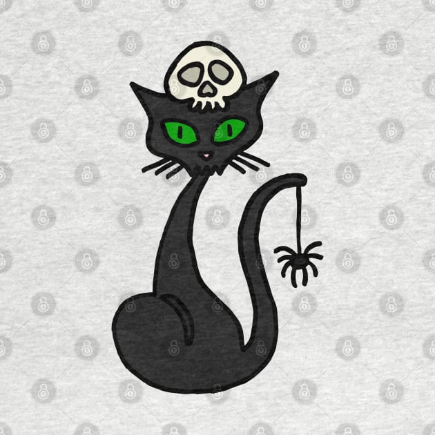 Black Cat Cartoon by ElviraDraat